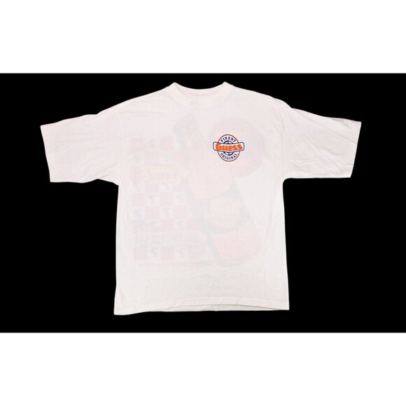 Vintage Guess Originals Graphic T-Shirt Orange Soda Bottle White Finest Snack - Picture 2 of 9